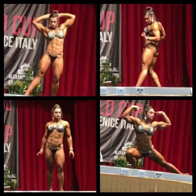 women body builder